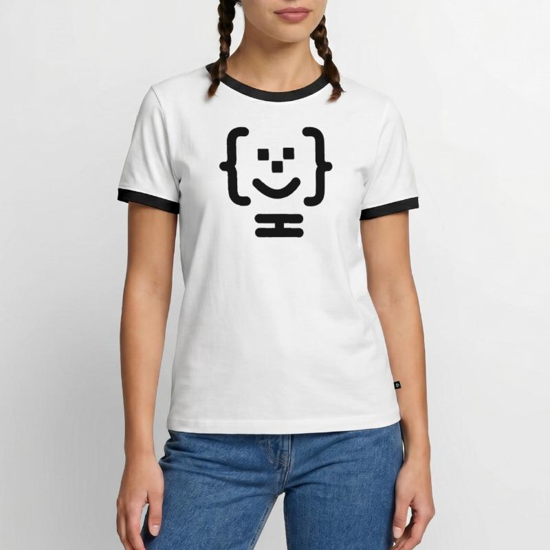 Code-Logo des Hauptprogrammierers Männer Kontrast-T-Shirt