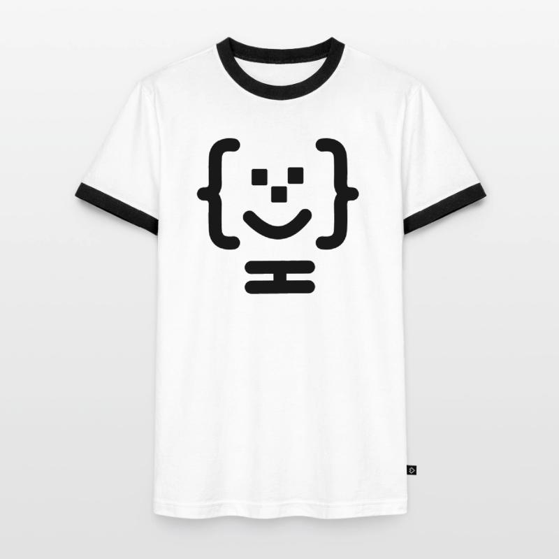 Code-Logo des Hauptprogrammierers Männer Kontrast-T-Shirt