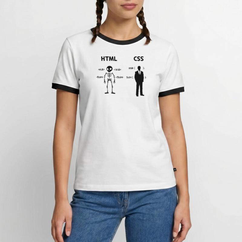 Développeur Programmeur Coden Code de script CSS T-shirt contrasté Homme