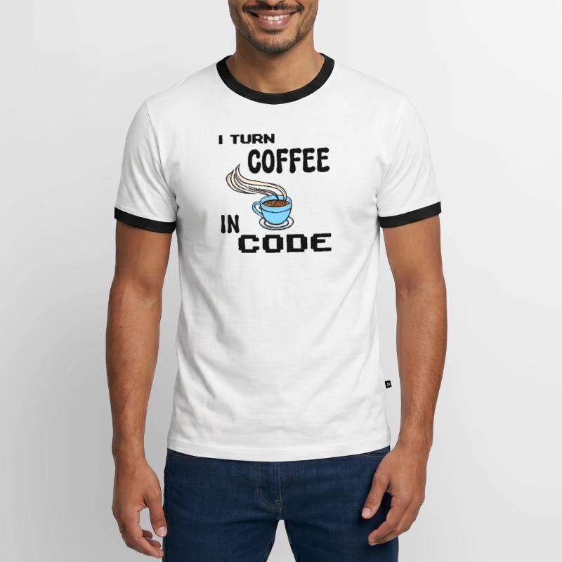 Code Programmer Scripting Statement Developer Men's Ringer Shirt