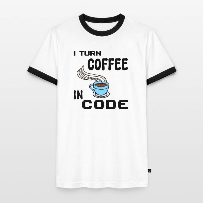 Code Programmer Scripting Statement Developer Men's Ringer Shirt