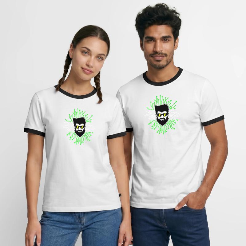 Computerfreak Developer Open Source Code Skripting Männer Kontrast-T-Shirt