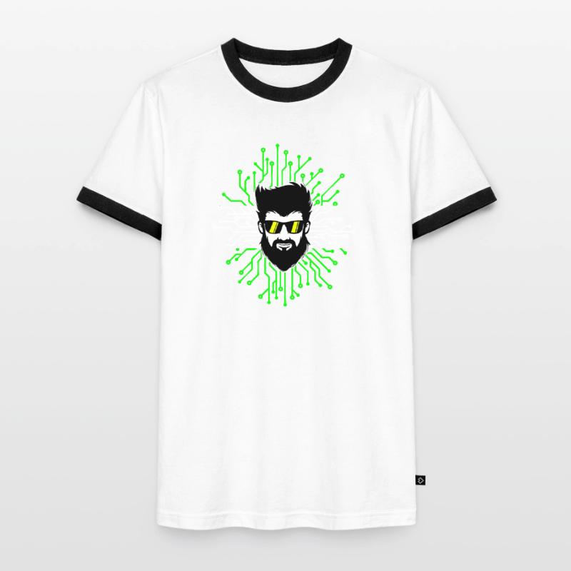 Computerfreak Developer Open Source Code Skripting Männer Kontrast-T-Shirt