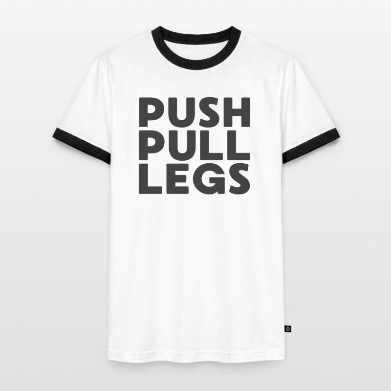 Push Pull Legs Repeat Trainingssplit Men's Ringer Shirt