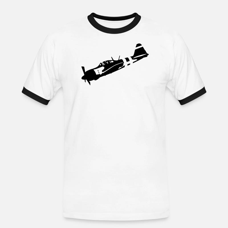 zero - Men's Ringer Shirt - white/black