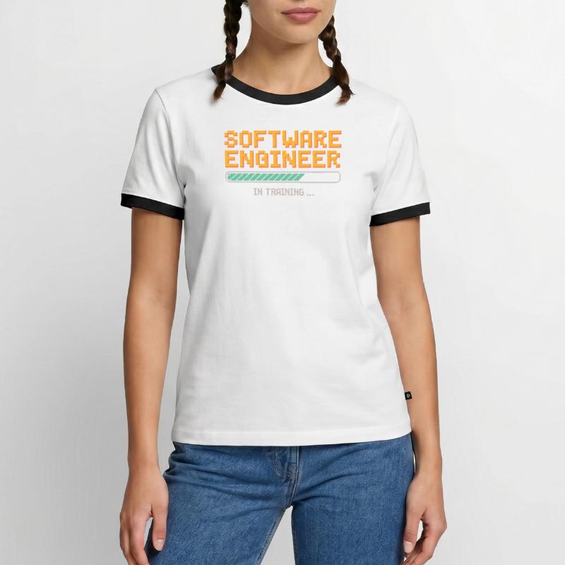 Software Developer in Training Debugging Humor Men's Ringer Shirt