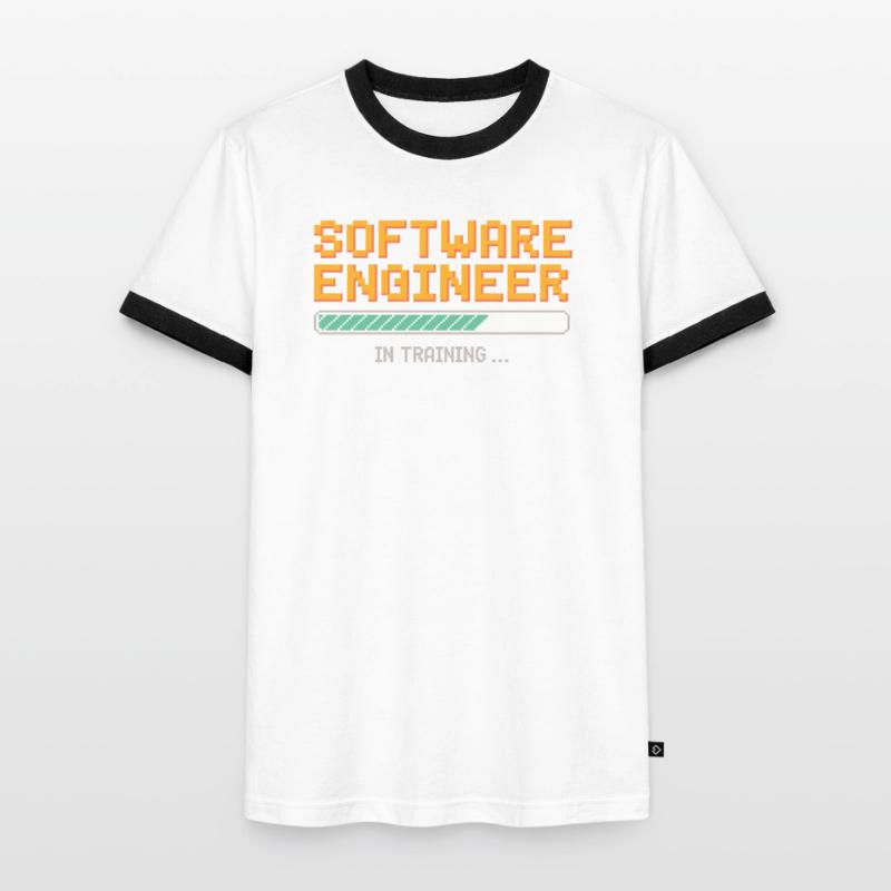 Software Developer in Training Debugging Humor Men's Ringer Shirt