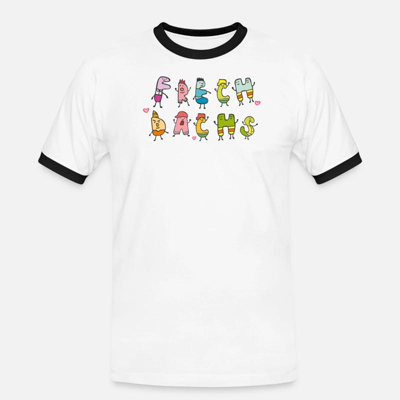 Rascal - Men's Ringer Shirt - white/black