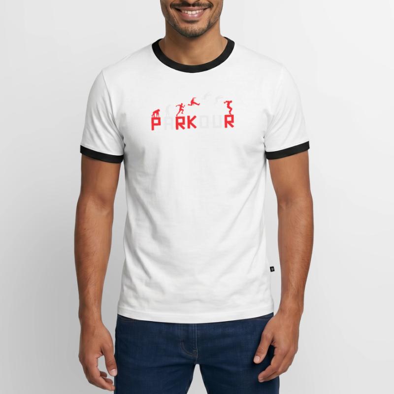 Évolution de la conception des séquences de course T-shirt contrasté Homme