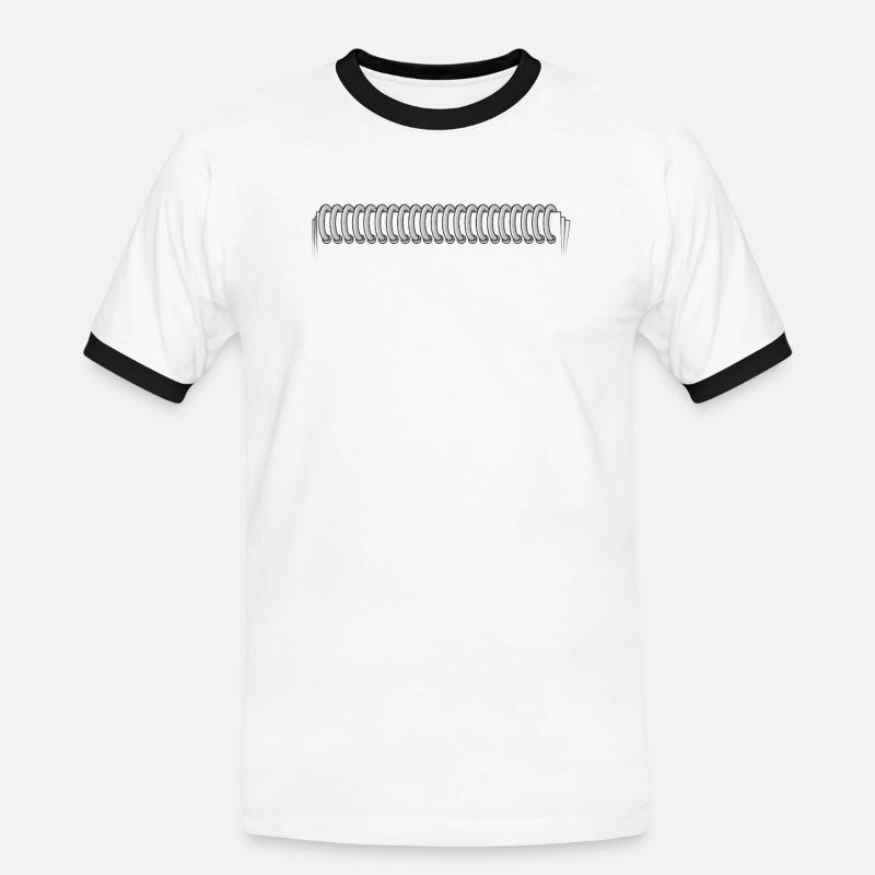 POSTSCRIPT H - Men's Ringer Shirt - white/black
