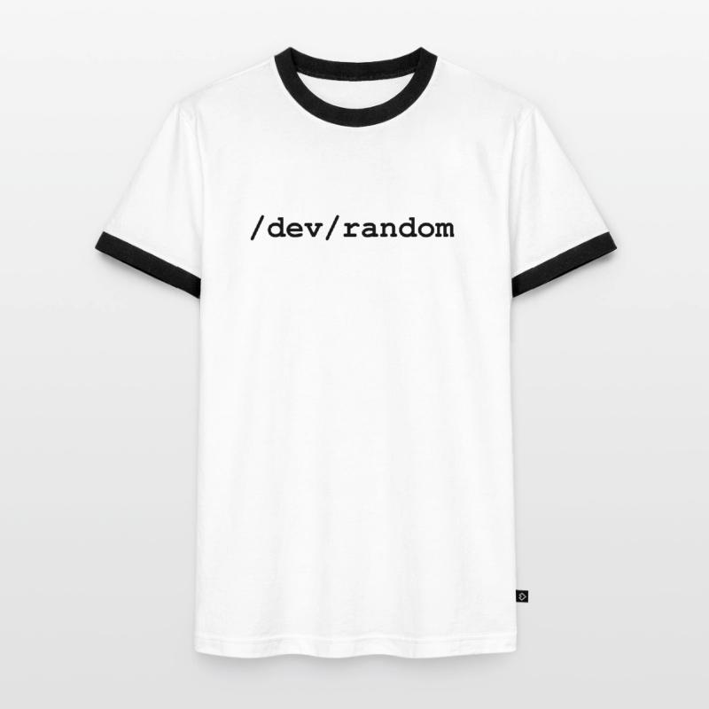 Linux random number generator - /dev/random Men's Ringer Shirt