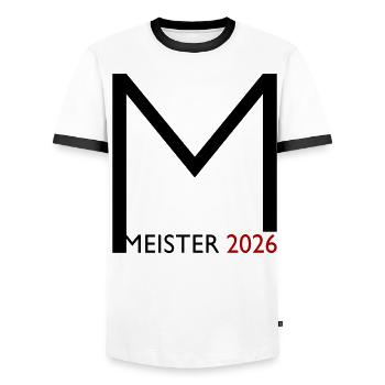 Congratulations on the 2026 championship - Men's Ringer Shirt - white/black - Front - AI Model Female 172 light (172cm) & AI Model Male 178 dark (178cm)