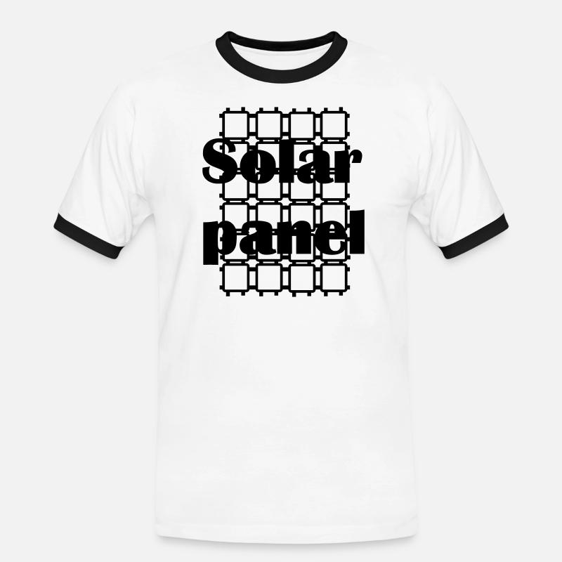 solar panel SOLAR PANEL - Men's Ringer Shirt - white/black