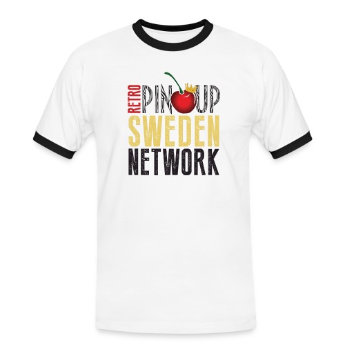 Tanktop Retro Pinup Sweden Crew utsvängd - Kontrast-T-shirt herr