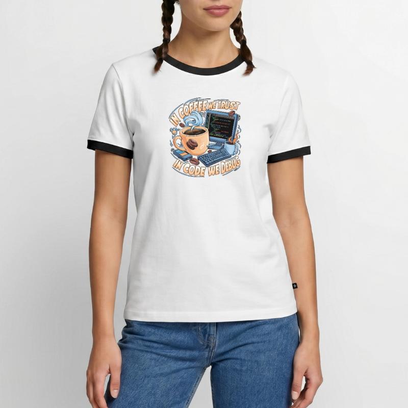 CoffeeCode Debug : Dans le code, nous déboguons T-shirt contrasté Homme