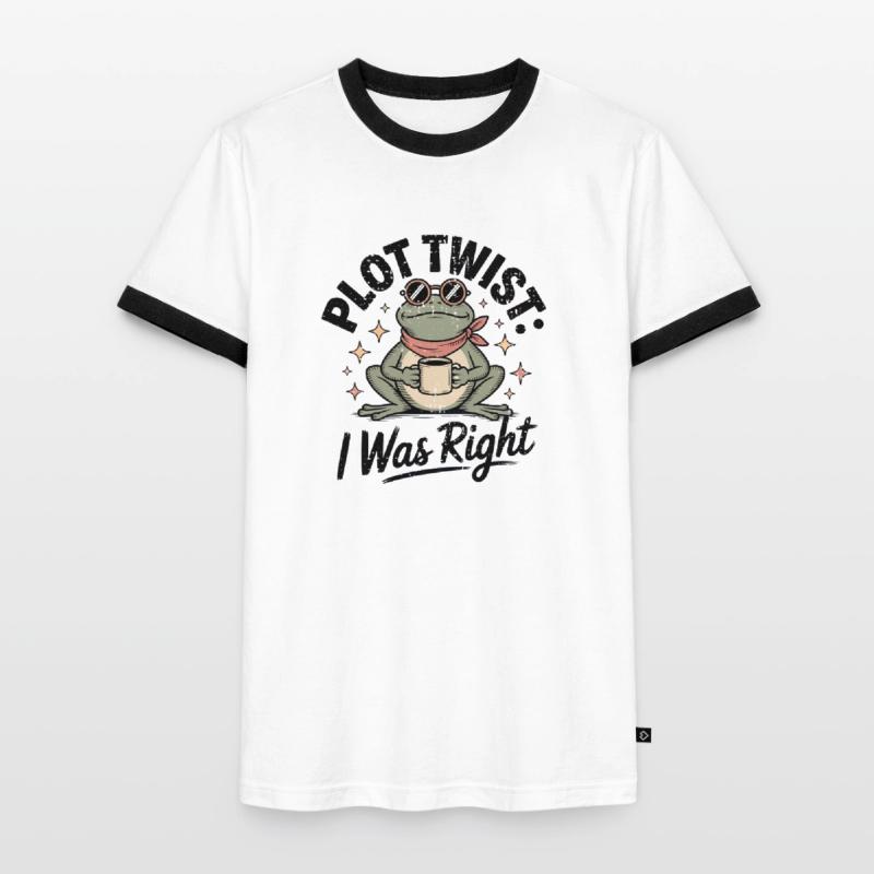 Plot Twist Frog : J’avais raison T-shirt contrasté Homme