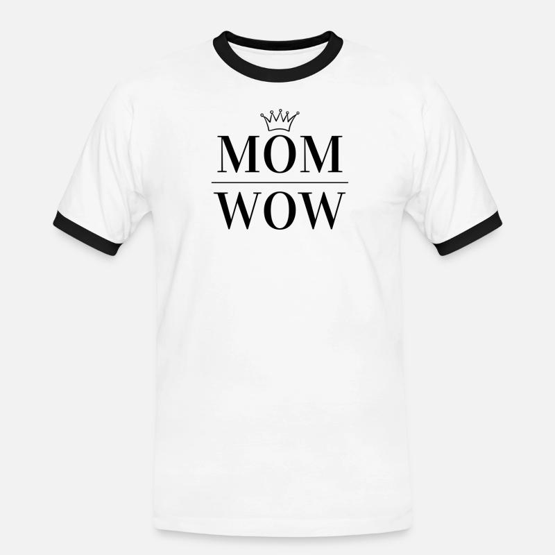 Abstract Geometry Pattern in Blue - Men's Ringer Shirt - white/black