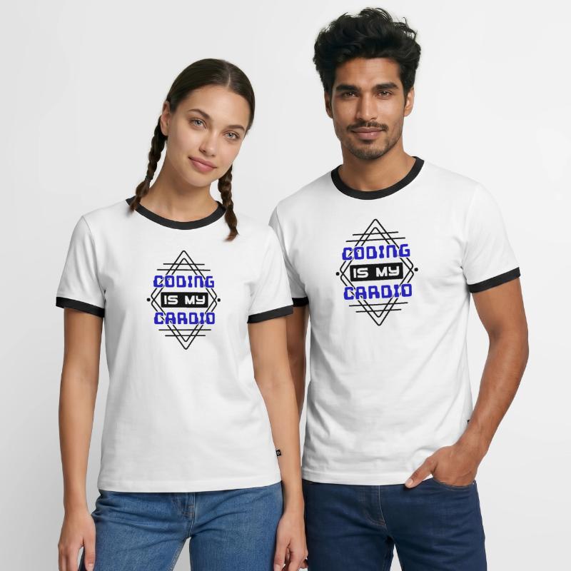 Cool Saying Developer Coden Programmer Code Men's Ringer Shirt