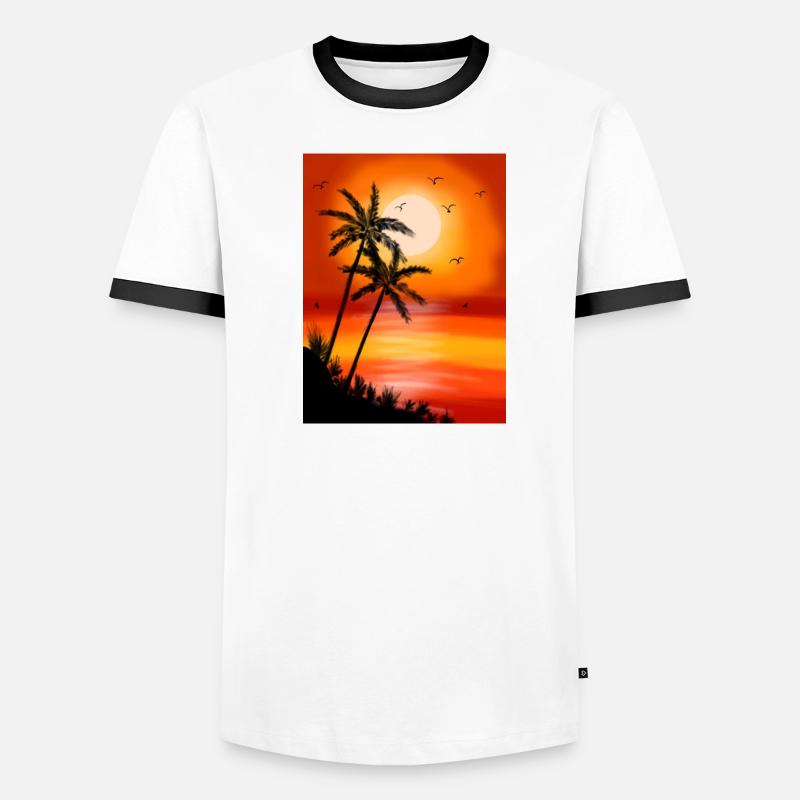 F0816673-650A-4D5B-99F1-738883E9229A - Men's Ringer Shirt - white/black