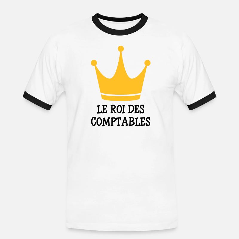 Accountant / Accounting / Comptable / Comptabilité - Men's Ringer Shirt - white/black