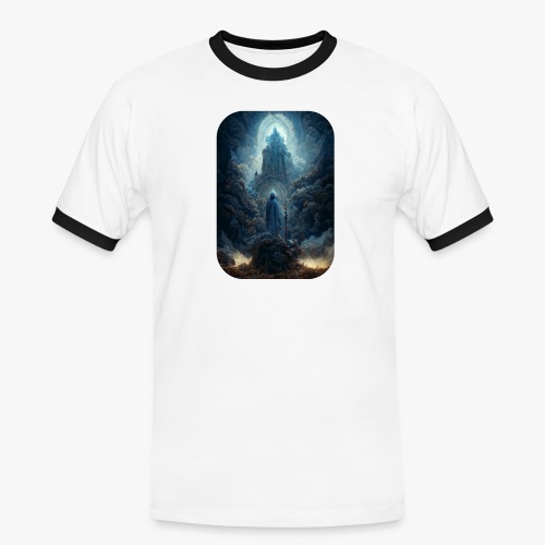 Safirdrøm - Herre kontrast-T-shirt