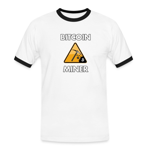 bitcoin t shirt design 5 png - Männer Kontrast-T-Shirt