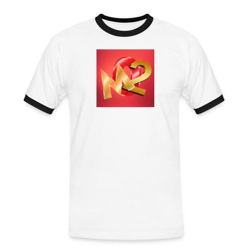 02M - Kontrast-T-shirt herr