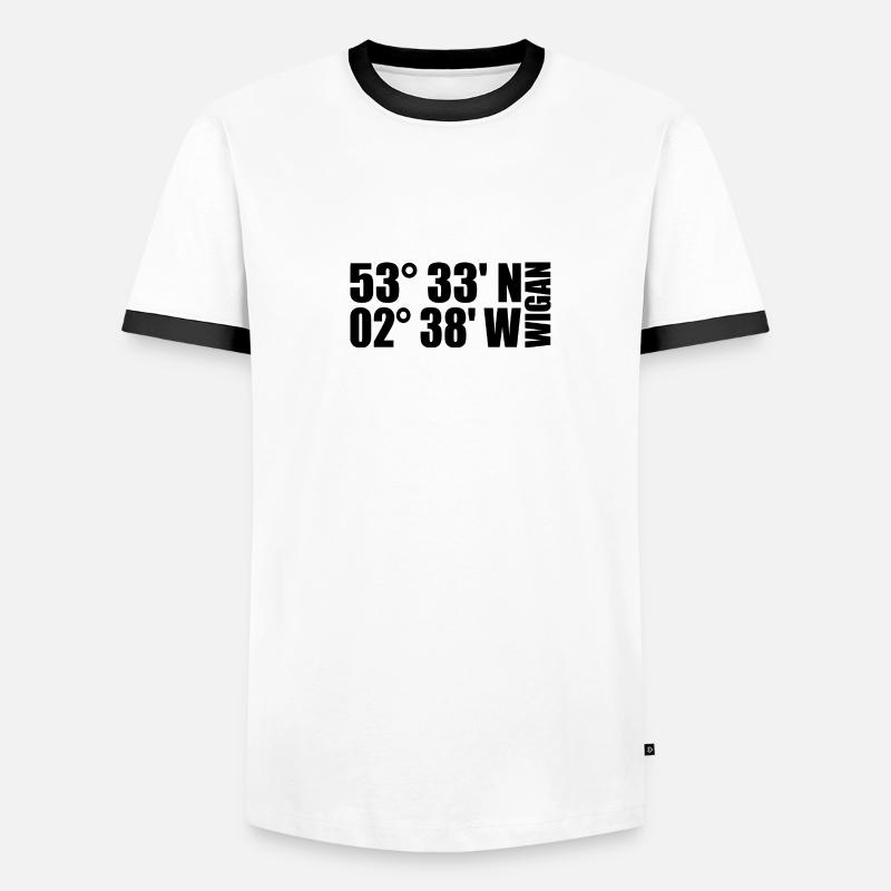 Wigan Coordinates - Men's Ringer Shirt - white/black