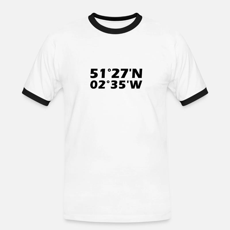Bristol Coordinates - Men's Ringer Shirt - white/black
