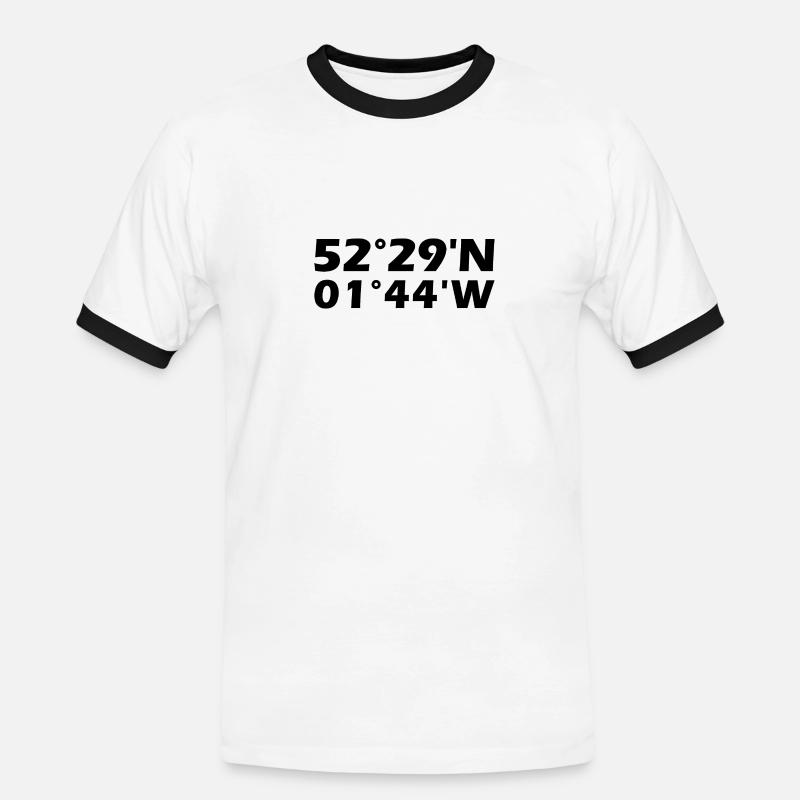 Birmingham Coordinates - Men's Ringer Shirt - white/black