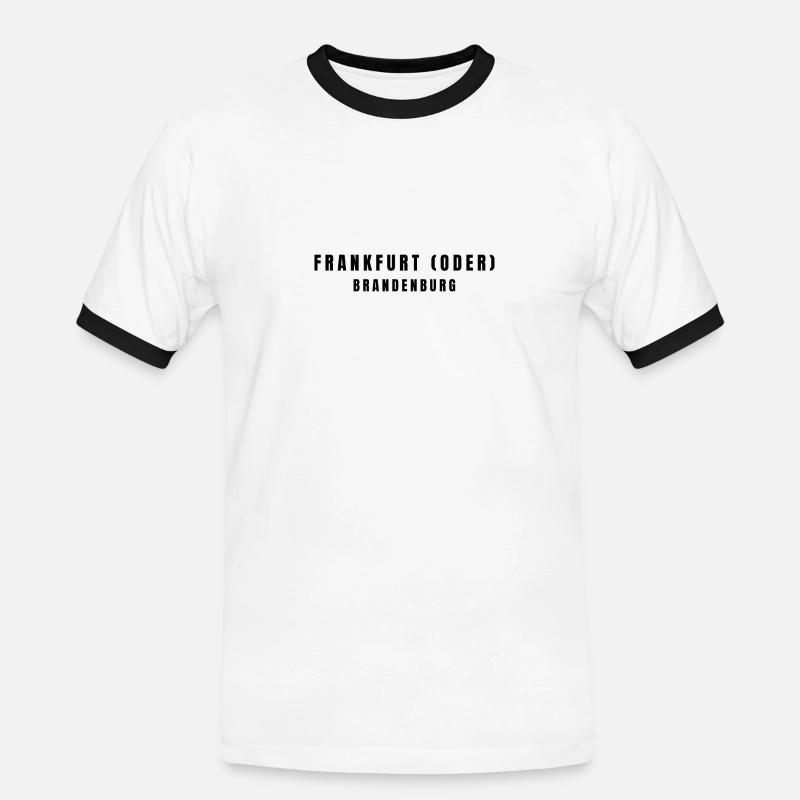 Frankfurt (Oder) Brandenburg - Men's Ringer Shirt - white/black
