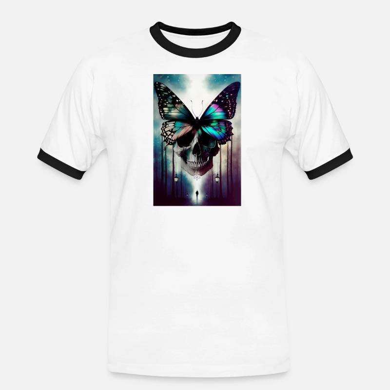 Thriller cover - Men's Ringer Shirt - white/black