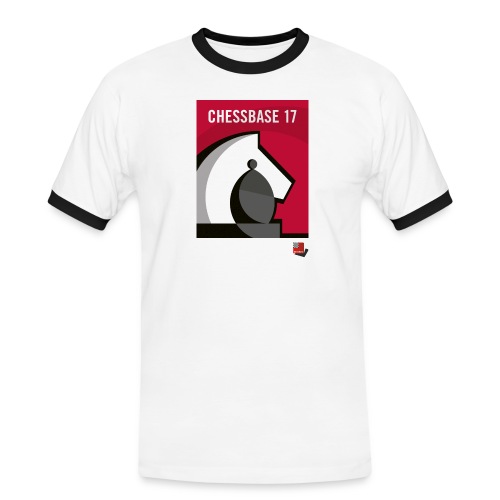 CHESSBASE 17 - Schach, Läufer, Springer - Camiseta contraste hombre