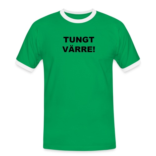 TUNGT - Kontrast-T-shirt herr
