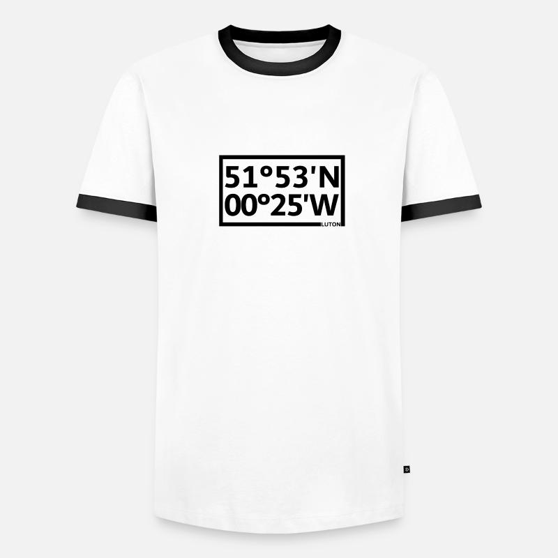 Luton Coordinates - Men's Ringer Shirt - white/black