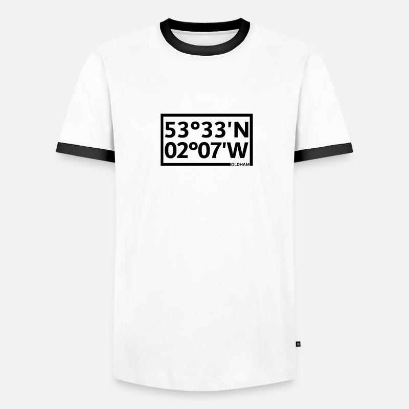 Oldham Coordinates - Men's Ringer Shirt - white/black