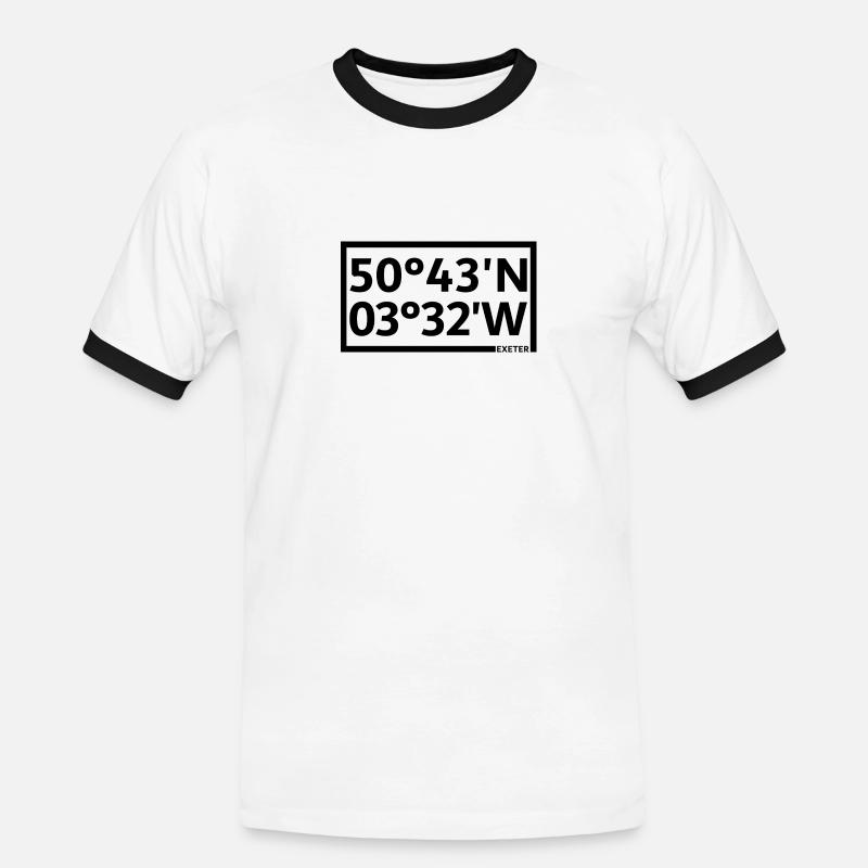 Exeter Coordinates - Men's Ringer Shirt - white/black