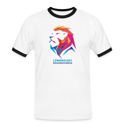 Löwenstadt Design 7 - Männer Kontrast-T-Shirt