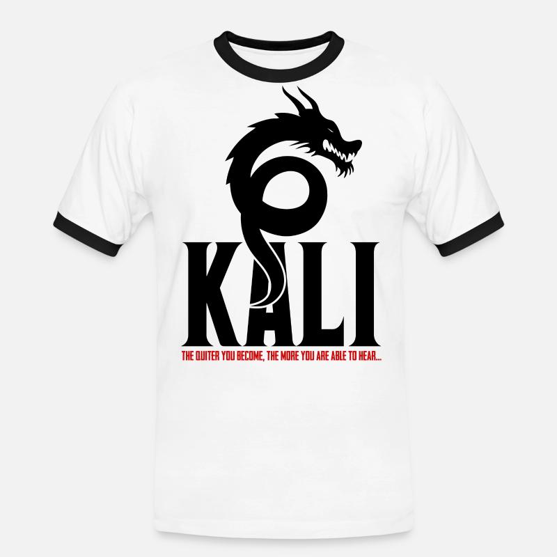 Kali Linux Offensive Security Pentest - Men's Ringer Shirt - white/black