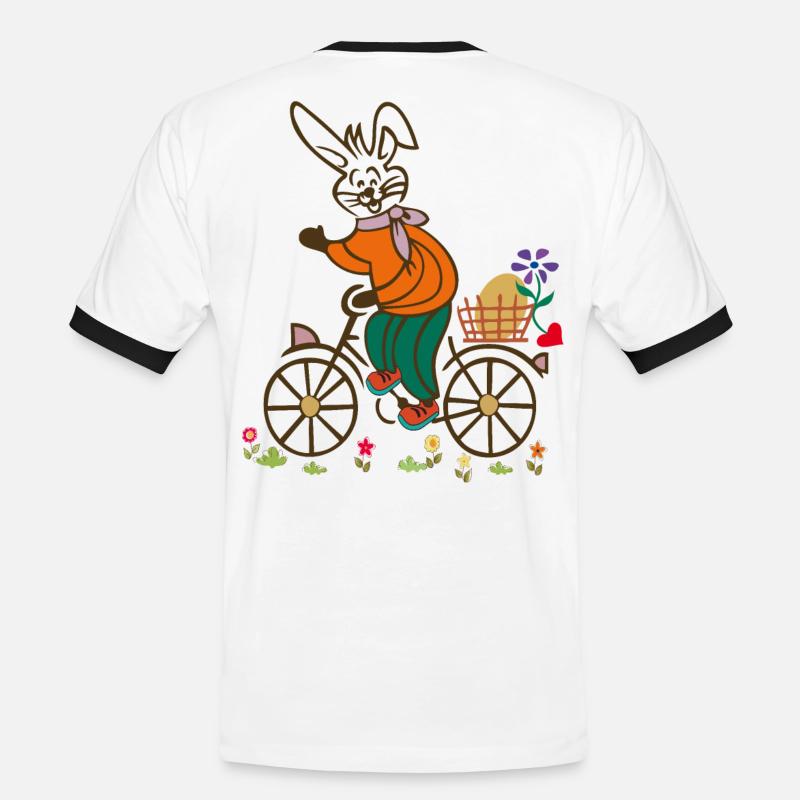 Easter , Easter Egg, Easter - Men's Ringer Shirt - white/black