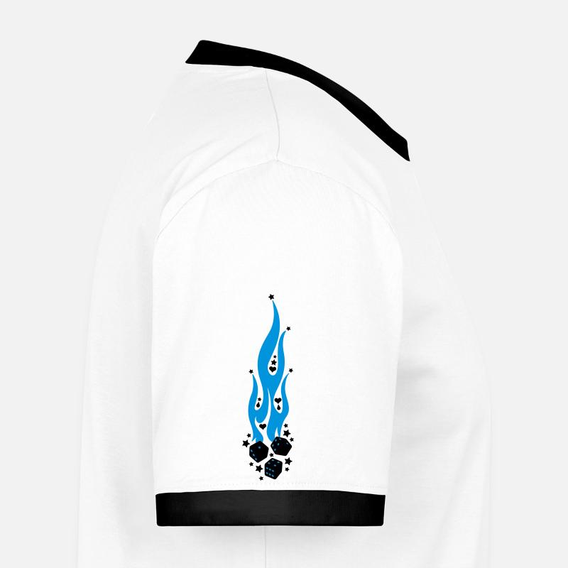 flammen T-shirt contrasté Homme