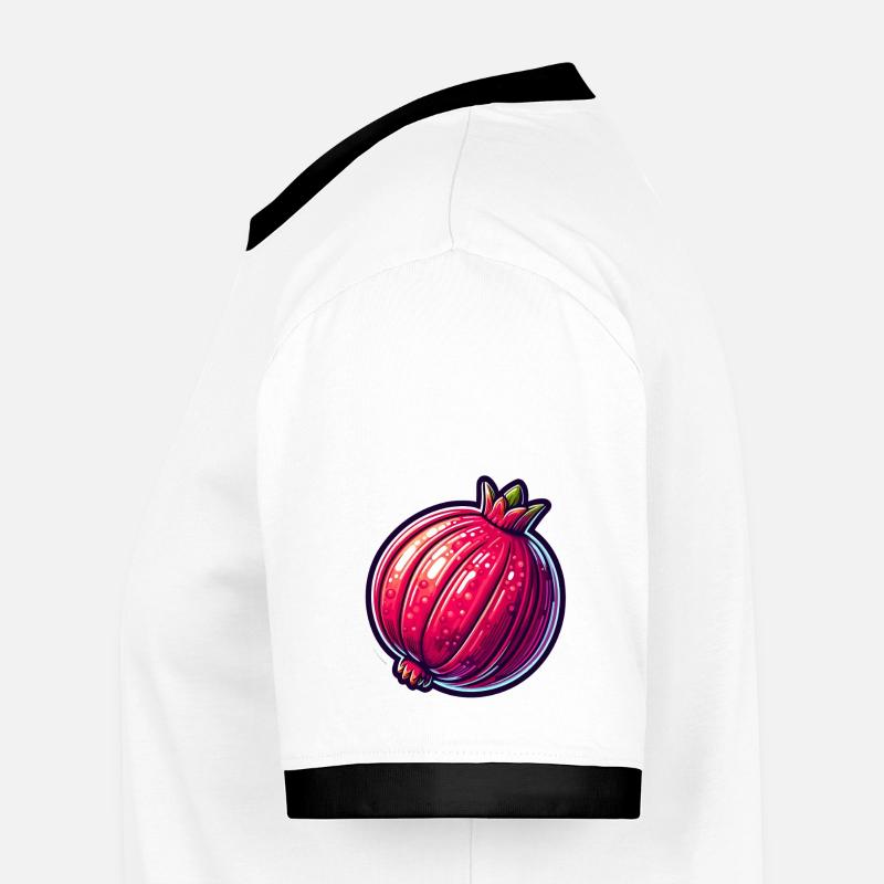 Illustration de grenade hyper-réaliste vibrante T-shirt contrasté Homme