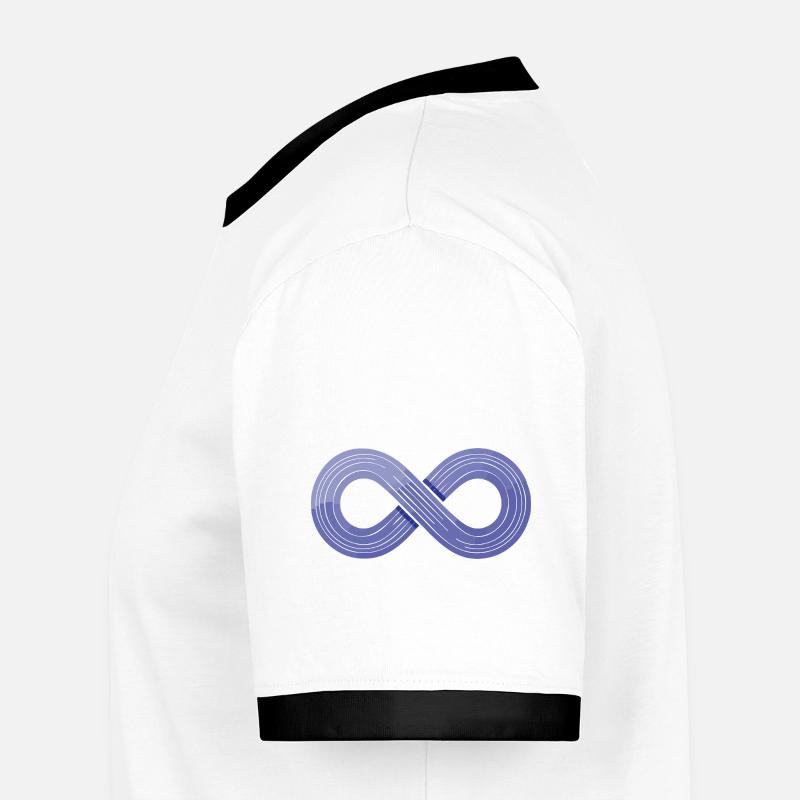 Infinity Flow – Symbol der Agilität Männer Kontrast-T-Shirt