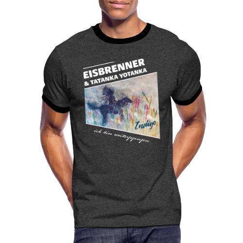 EISBRENNER & Tatanka Yotanka - Indigo - Männer Kontrast-T-Shirt