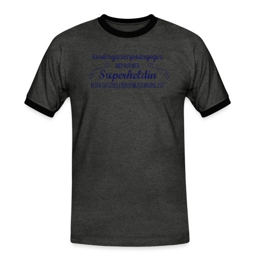 Stoffbeutel: Kindergartenpädagogin - Männer Kontrast-T-Shirt
