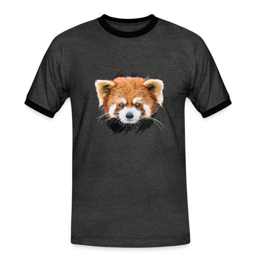 Roter Panda - Männer Kontrast-T-Shirt