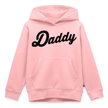 Daddy - Kinder Premium Organic Hoodie - Rosa - Vorne - AI Model Kid Female (0cm)