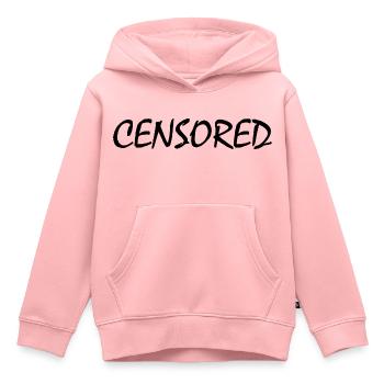 censored - Kinder Premium Organic Hoodie - Rosa - Vorne - AI Model Kid Female (0cm)