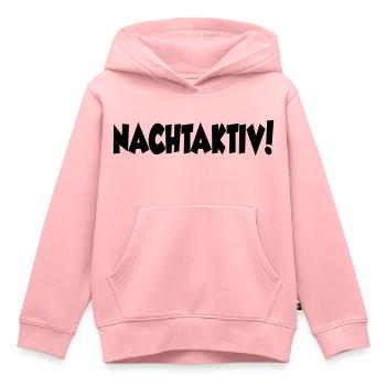 Nocturnal - Kids Premium Organic Hoodie - rose - Front - AI Model Kid Female (0cm)