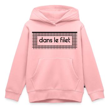 In the net Let Net - Customizable - Kids Premium Organic Hoodie - rose - Front - AI Model Kid Female (0cm)